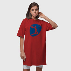 Футболка женская-платье Basket play, цвет: красный — фото 2