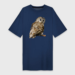 Женская футболка-платье Серая сова