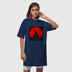 Футболка женская-платье Охотник на пиратов Зоро Ророноа, цвет: тёмно-синий — фото 2