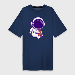 Женская футболка-платье Space football