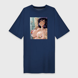 Женская футболка-платье Ahegao секси