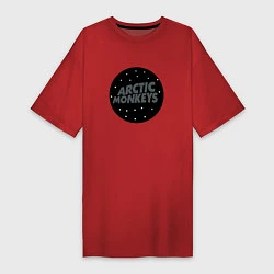 Футболка женская-платье Arctic Monkeys: Black, цвет: красный