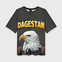 Женская футболка оверсайз Dagestan Eagle