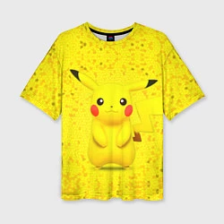 Футболка оверсайз женская Pikachu, цвет: 3D-принт