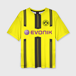 Футболка оверсайз женская BVB FC: Evonik, цвет: 3D-принт