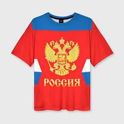 Женская футболка оверсайз Сборная РФ: #27 PANARIN