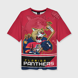 Футболка оверсайз женская Florida Panthers, цвет: 3D-принт