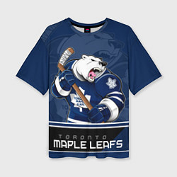 Женская футболка оверсайз Toronto Maple Leafs