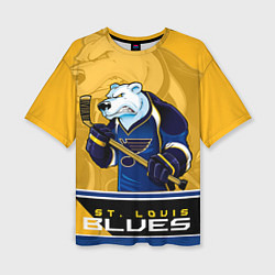 Женская футболка оверсайз St. Louis Blues