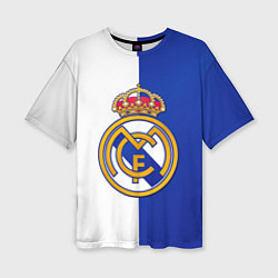 Футболка оверсайз женская Real Madrid, цвет: 3D-принт