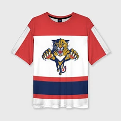 Женская футболка оверсайз Florida Panthers