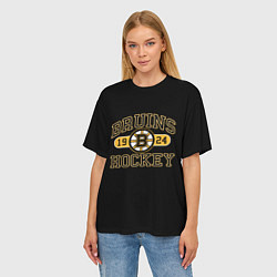 Футболка оверсайз женская Boston Bruins: Est.1924, цвет: 3D-принт — фото 2