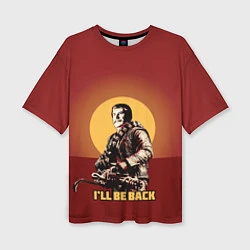 Женская футболка оверсайз Stalin: Ill Be Back