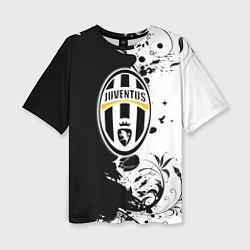 Футболка оверсайз женская Juventus4, цвет: 3D-принт
