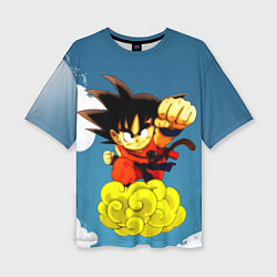 Женская футболка оверсайз Small Goku