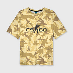 Женская футболка оверсайз CS GO: Dust