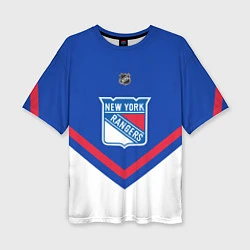 Женская футболка оверсайз NHL: New York Rangers