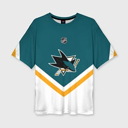 Женская футболка оверсайз NHL: San Jose Sharks