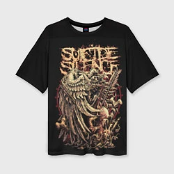 Женская футболка оверсайз Suicide Silence