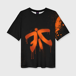 Футболка оверсайз женская Fnatic: Black collection, цвет: 3D-принт