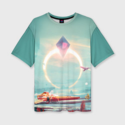 Женская футболка оверсайз No Mans Sky