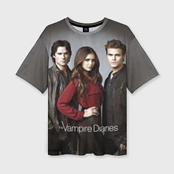 Женская футболка оверсайз Vampire Trio