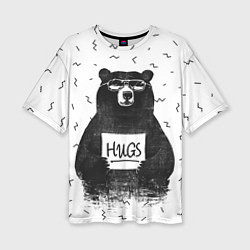 Женская футболка оверсайз Bear Hugs