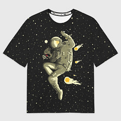 Футболка оверсайз женская Атака метеоров, цвет: 3D-принт