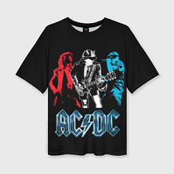 Женская футболка оверсайз AC/DC: Ice & Fire