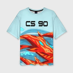 Женская футболка оверсайз CS GO: AR Style