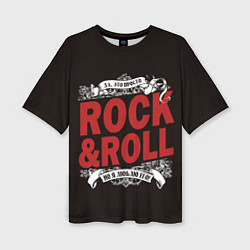 Женская футболка оверсайз Rock & Roll