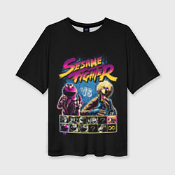 Женская футболка оверсайз Sesame Fighter
