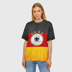 Футболка оверсайз женская Сборная Германии, цвет: 3D-принт — фото 2