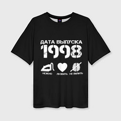 Женская футболка оверсайз Дата выпуска 1998