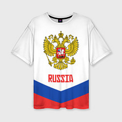 Женская футболка оверсайз Russia Hockey Team