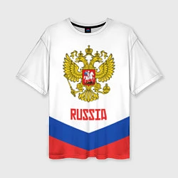 Женская футболка оверсайз Russia Hockey Team
