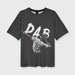 Женская футболка оверсайз Paul Pogba: Dab