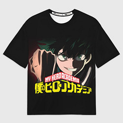 Женская футболка оверсайз Моя геройская академия