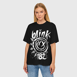 Футболка оверсайз женская Blink-182, цвет: 3D-принт — фото 2