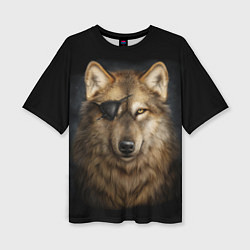 Женская футболка оверсайз Морской волк