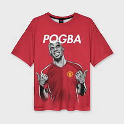 Женская футболка оверсайз FC MU: Pogba