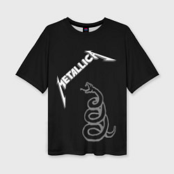 Футболка оверсайз женская Metallica - snake, цвет: 3D-принт