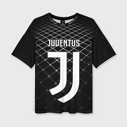 Женская футболка оверсайз FC Juventus: Black Lines