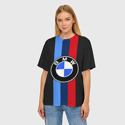 Футболка оверсайз женская BMW SPORT, цвет: 3D-принт — фото 2