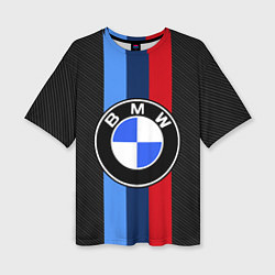 Футболка оверсайз женская BMW SPORT, цвет: 3D-принт