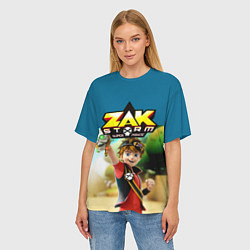 Футболка оверсайз женская Zak Storm, цвет: 3D-принт — фото 2