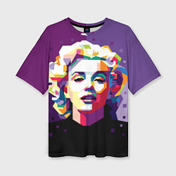 Женская футболка оверсайз Marilyn Monroe