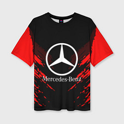 Женская футболка оверсайз Mercedes-Benz: Red Anger