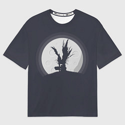 Футболка оверсайз женская Рюк, цвет: 3D-принт