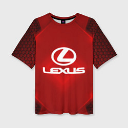 Футболка оверсайз женская Lexus: Red Light, цвет: 3D-принт